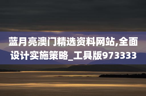 蓝月亮澳门精选资料网站,全面设计实施策略_工具版973333
