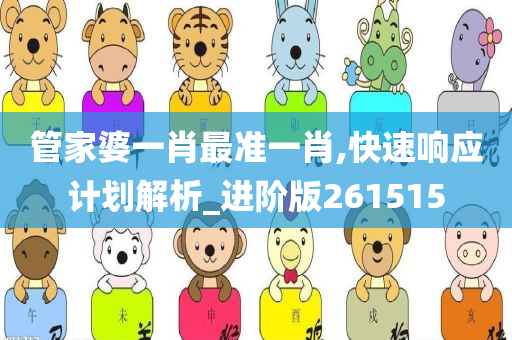 管家婆一肖最准一肖,快速响应计划解析_进阶版261515