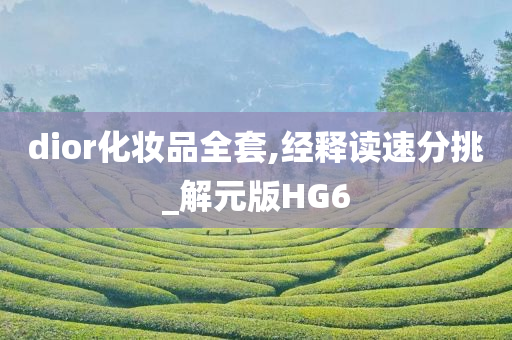 dior化妆品全套,经释读速分挑_解元版HG6