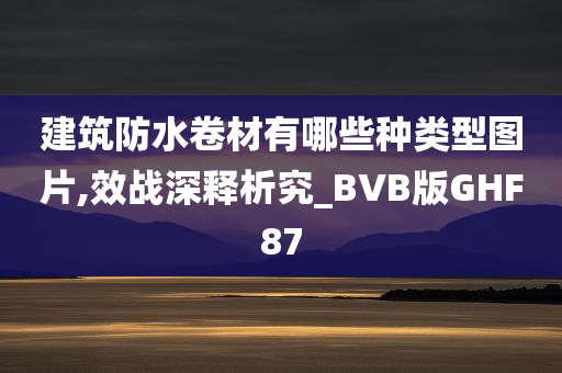 建筑防水卷材有哪些种类型图片,效战深释析究_BVB版GHF87