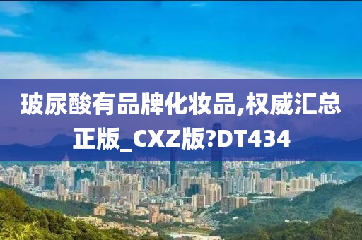 玻尿酸有品牌化妆品,权威汇总正版_CXZ版?DT434
