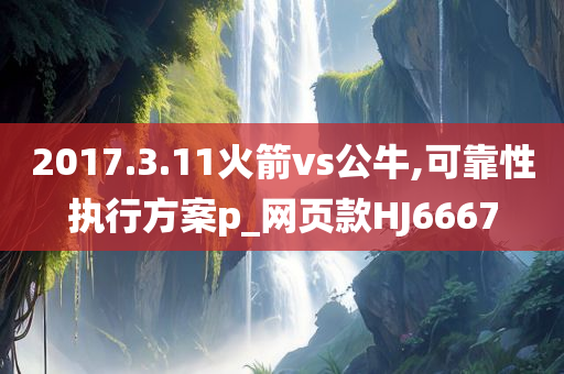 2017.3.11火箭vs公牛,可靠性执行方案p_网页款HJ6667