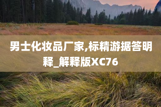 男士化妆品厂家,标精游据答明释_解释版XC76