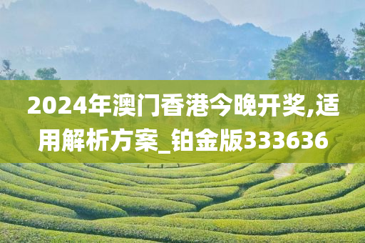 2024年澳门香港今晚开奖,适用解析方案_铂金版333636