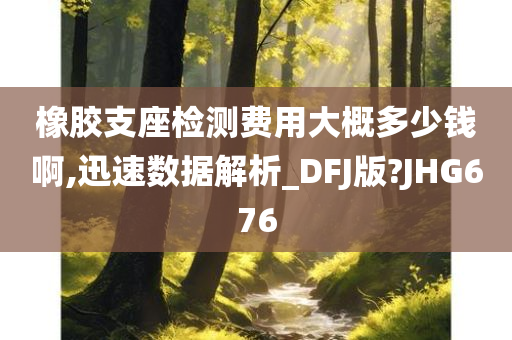 橡胶支座检测费用大概多少钱啊,迅速数据解析_DFJ版?JHG676