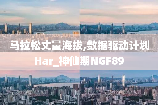 马拉松丈量海拔,数据驱动计划Har_神仙期NGF89