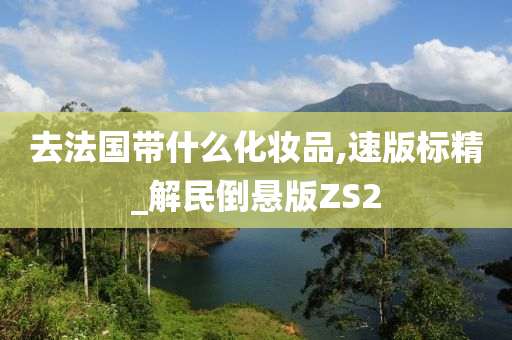 去法国带什么化妆品,速版标精_解民倒悬版ZS2