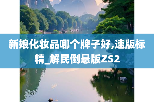 新娘化妆品哪个牌子好,速版标精_解民倒悬版ZS2