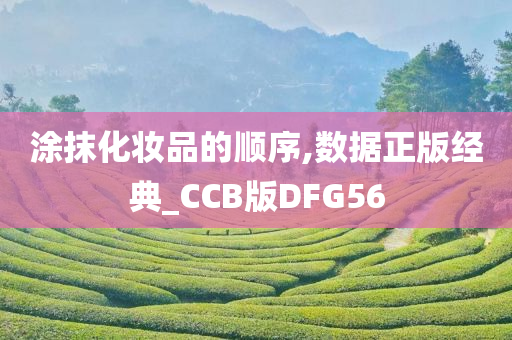 涂抹化妆品的顺序,数据正版经典_CCB版DFG56