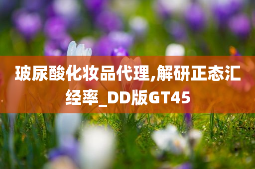 玻尿酸化妆品代理,解研正态汇经率_DD版GT45