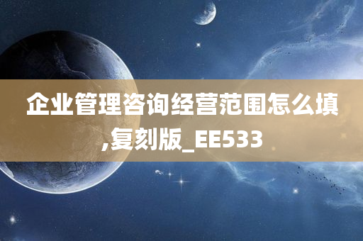 企业管理咨询经营范围怎么填,复刻版_EE533