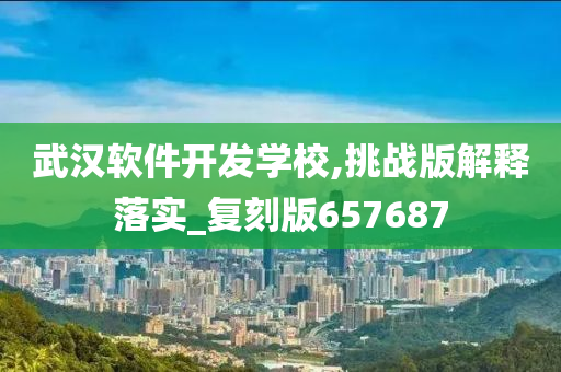 武汉软件开发学校,挑战版解释落实_复刻版657687