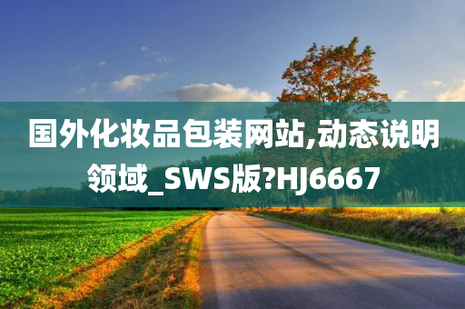 国外化妆品包装网站,动态说明领域_SWS版?HJ6667