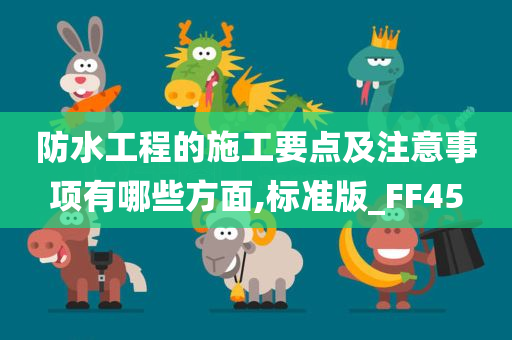 防水工程的施工要点及注意事项有哪些方面,标准版_FF45
