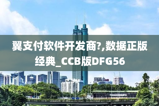 翼支付软件开发商?,数据正版经典_CCB版DFG56