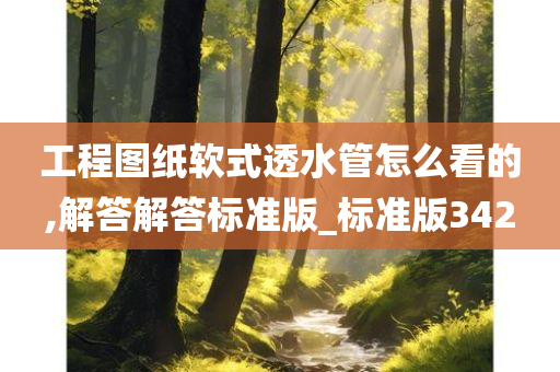 工程图纸软式透水管怎么看的,解答解答标准版_标准版342