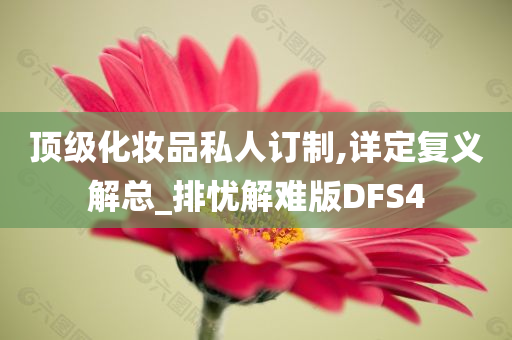 顶级化妆品私人订制,详定复义解总_排忧解难版DFS4