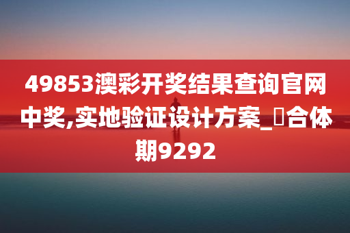 49853澳彩开奖结果查询官网中奖,实地验证设计方案_?合体期9292