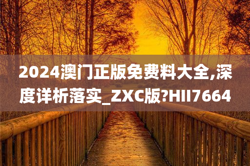 2024澳门正版免费料大全,深度详析落实_ZXC版?HII7664