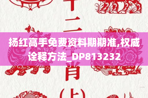扬红高手免费资料期期准,权威诠释方法_DP813232