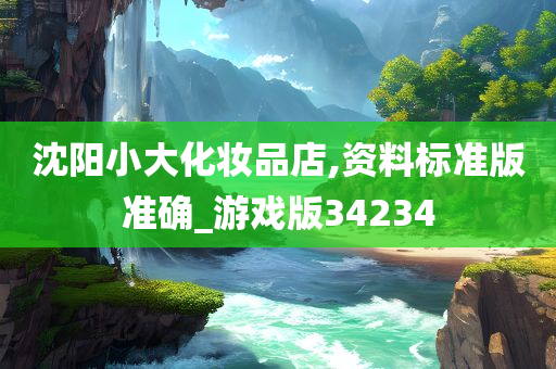 沈阳小大化妆品店,资料标准版准确_游戏版34234