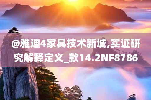 @雅迪4家具技术新城,实证研究解释定义_款14.2NF8786