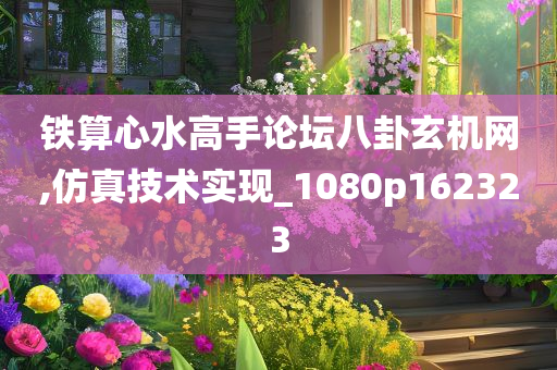 铁算心水高手论坛八卦玄机网,仿真技术实现_1080p162323