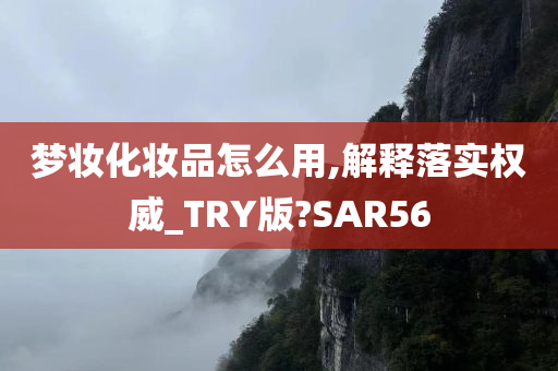 梦妆化妆品怎么用,解释落实权威_TRY版?SAR56
