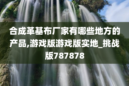 合成革基布厂家有哪些地方的产品,游戏版游戏版实地_挑战版787878