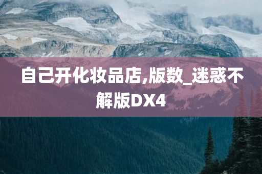 自己开化妆品店,版数_迷惑不解版DX4