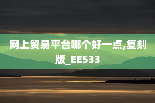 网上贸易平台哪个好一点,复刻版_EE533今晚必出三肖2025_2025新澳门精准免费提供·精确判断
