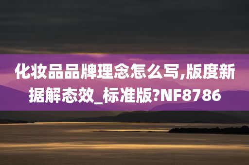 化妆品品牌理念怎么写,版度新据解态效_标准版?NF8786