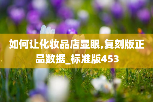 如何让化妆品店显眼,复刻版正品数据_标准版453