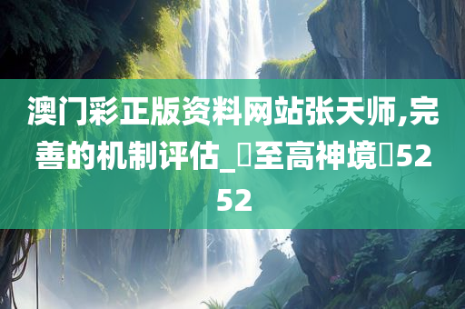 澳门彩正版资料网站张天师,完善的机制评估_?至高神境?5252