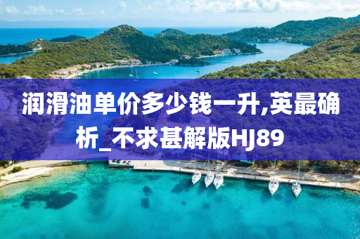 润滑油单价多少钱一升,英最确析_不求甚解版HJ89