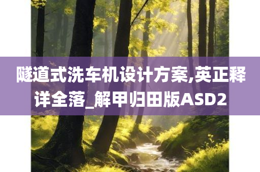 隧道式洗车机设计方案,英正释详全落_解甲归田版ASD2