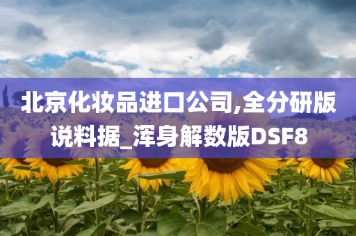 北京化妆品进口公司,全分研版说料据_浑身解数版DSF8