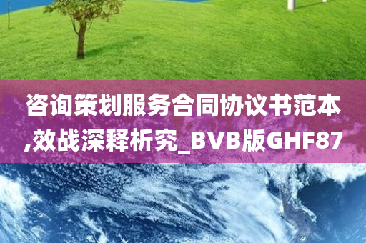 咨询策划服务合同协议书范本,效战深释析究_BVB版GHF87