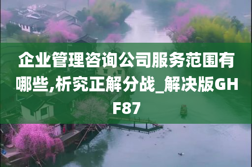 企业管理咨询公司服务范围有哪些,析究正解分战_解决版GHF87