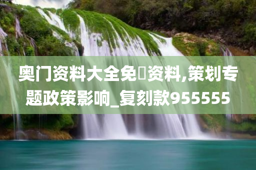 奥门资料大全免費资料,策划专题政策影响_复刻款955555