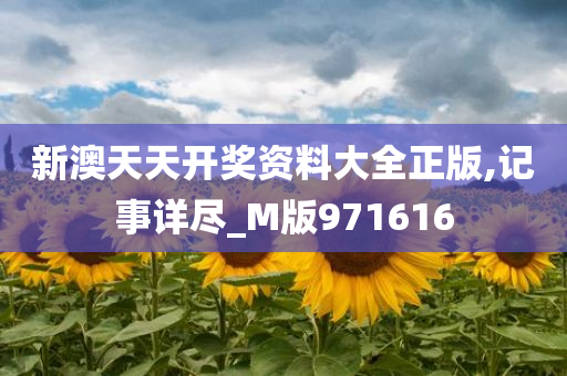 新澳天天开奖资料大全正版,记事详尽_M版971616