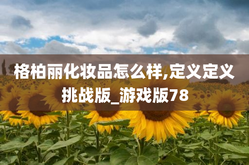 格柏丽化妆品怎么样,定义定义挑战版_游戏版78