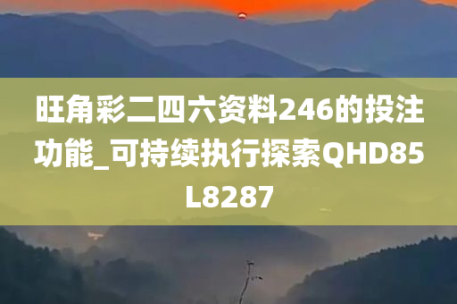 旺角彩二四六资料246的投注功能_可持续执行探索QHD85L8287