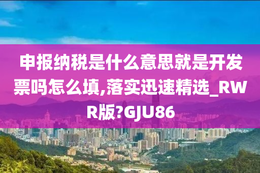 申报纳税是什么意思就是开发票吗怎么填,落实迅速精选_RWR版?GJU86