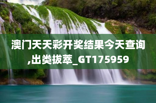 澳门天天彩开奖结果今天查询,出类拔萃_GT175959