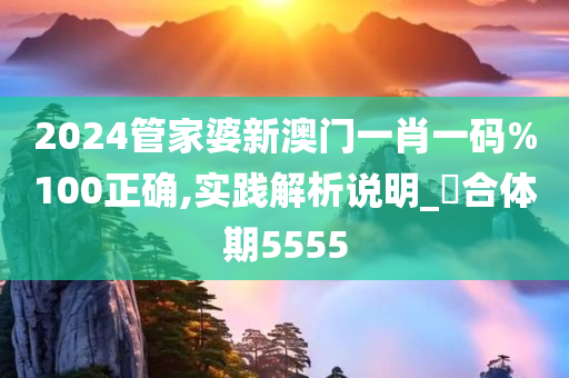 2024管家婆新澳门一肖一码%100正确,实践解析说明_?合体期5555