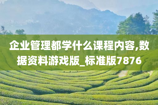 企业管理都学什么课程内容,数据资料游戏版_标准版7876