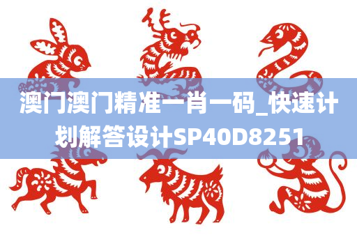 澳门澳门精准一肖一码_快速计划解答设计SP40D8251