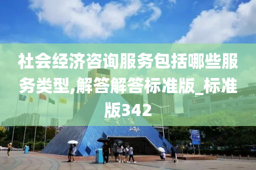 社会经济咨询服务包括哪些服务类型,解答解答标准版_标准版342
