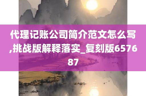 代理记账公司简介范文怎么写,挑战版解释落实_复刻版657687